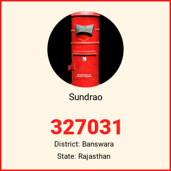 Sundrao pin code, district Banswara in Rajasthan
