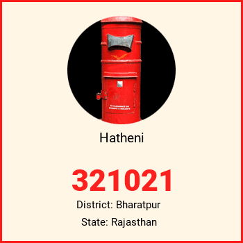 Hatheni pin code, district Bharatpur in Rajasthan