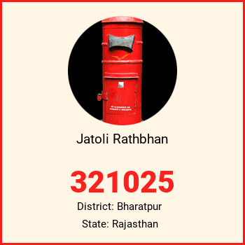 Jatoli Rathbhan pin code, district Bharatpur in Rajasthan