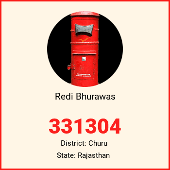 Redi Bhurawas pin code, district Churu in Rajasthan