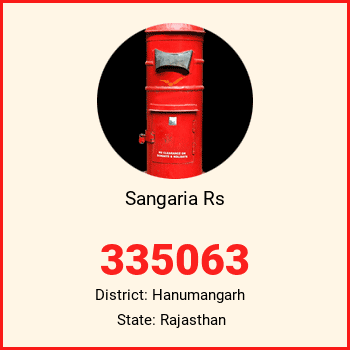 Sangaria Rs pin code, district Hanumangarh in Rajasthan