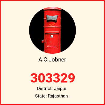 A C Jobner pin code, district Jaipur in Rajasthan