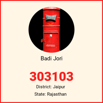 Badi Jori pin code, district Jaipur in Rajasthan