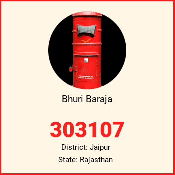 Bhuri Baraja pin code, district Jaipur in Rajasthan