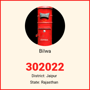 Bilwa pin code, district Jaipur in Rajasthan
