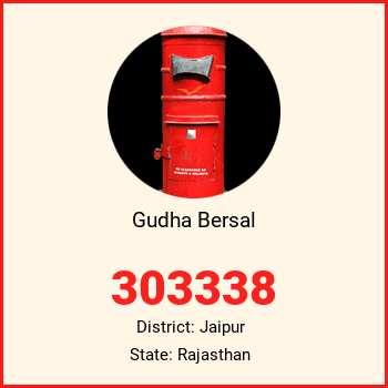 Gudha Bersal pin code, district Jaipur in Rajasthan