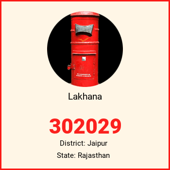 Lakhana pin code, district Jaipur in Rajasthan