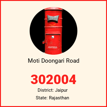 Moti Doongari Road pin code, district Jaipur in Rajasthan
