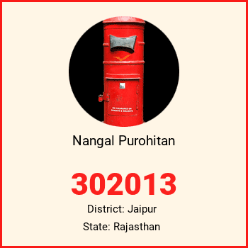 Nangal Purohitan pin code, district Jaipur in Rajasthan
