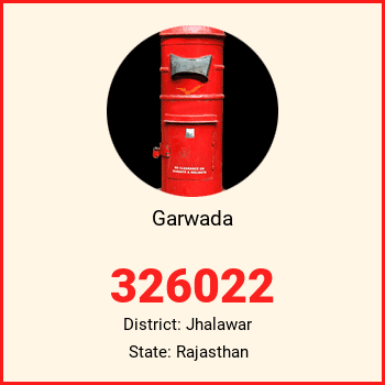 Garwada pin code, district Jhalawar in Rajasthan