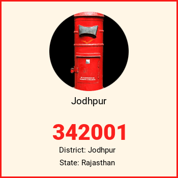 Jodhpur pin code, district Jodhpur in Rajasthan