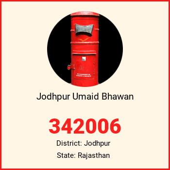 Jodhpur Umaid Bhawan pin code, district Jodhpur in Rajasthan