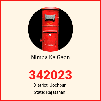 Nimba Ka Gaon pin code, district Jodhpur in Rajasthan