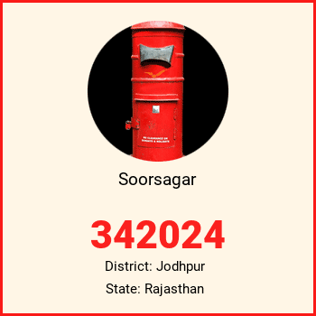 Soorsagar pin code, district Jodhpur in Rajasthan