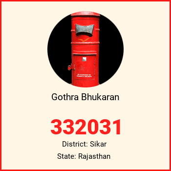 Gothra Bhukaran pin code, district Sikar in Rajasthan