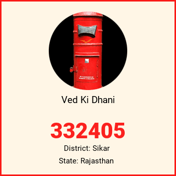 Ved Ki Dhani pin code, district Sikar in Rajasthan