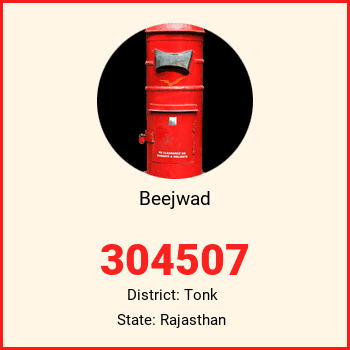 Beejwad pin code, district Tonk in Rajasthan