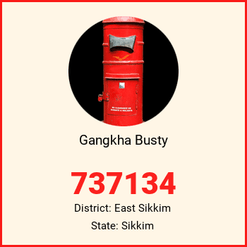 Gangkha Busty pin code, district East Sikkim in Sikkim