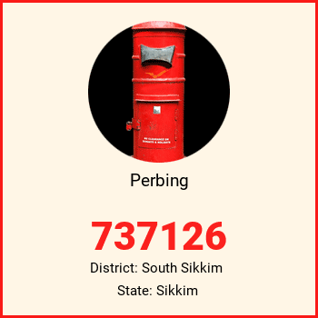 Perbing pin code, district South Sikkim in Sikkim