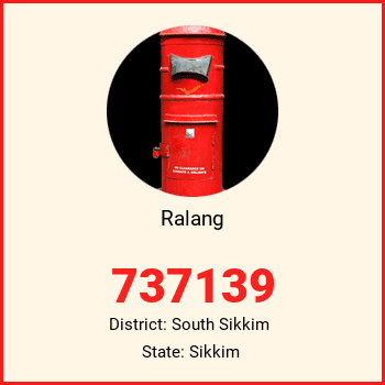 Ralang pin code, district South Sikkim in Sikkim