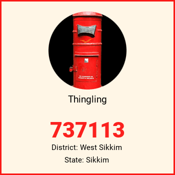 Thingling pin code, district West Sikkim in Sikkim