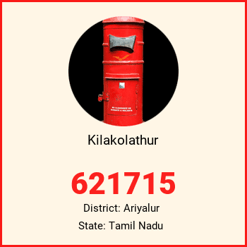 Kilakolathur pin code, district Ariyalur in Tamil Nadu
