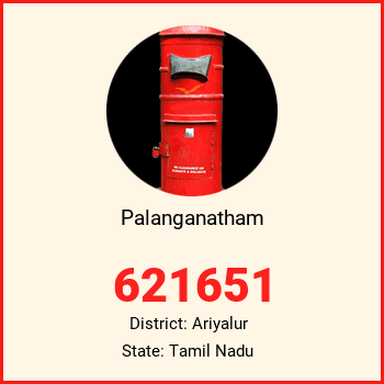 Palanganatham pin code, district Ariyalur in Tamil Nadu
