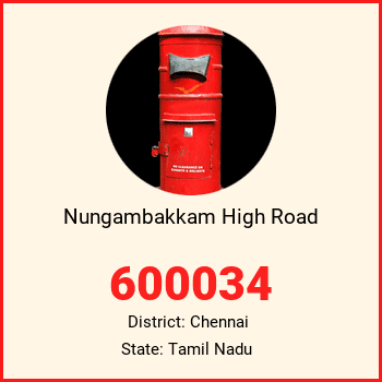 Nungambakkam High Road pin code, district Chennai in Tamil Nadu