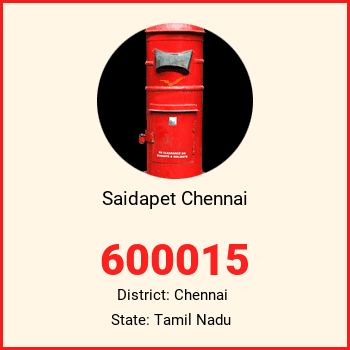 Saidapet Chennai pin code, district Chennai in Tamil Nadu