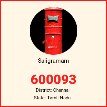 Saligramam pin code, district Chennai in Tamil Nadu