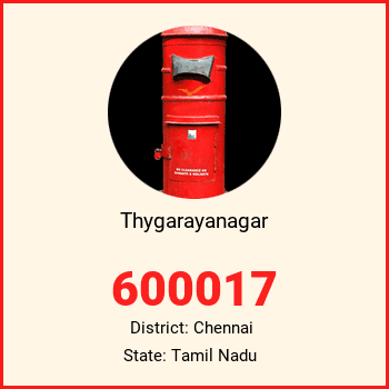 Thygarayanagar pin code, district Chennai in Tamil Nadu