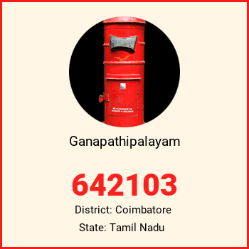 Ganapathipalayam pin code, district Coimbatore in Tamil Nadu