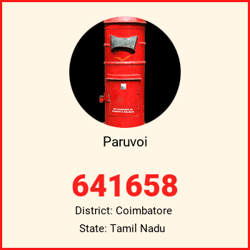 Paruvoi pin code, district Coimbatore in Tamil Nadu