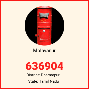 Molayanur pin code, district Dharmapuri in Tamil Nadu