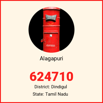 Alagapuri pin code, district Dindigul in Tamil Nadu
