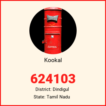 Kookal pin code, district Dindigul in Tamil Nadu