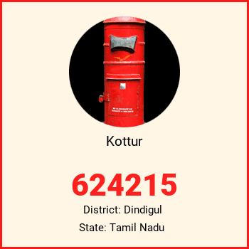Kottur pin code, district Dindigul in Tamil Nadu