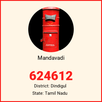 Mandavadi pin code, district Dindigul in Tamil Nadu