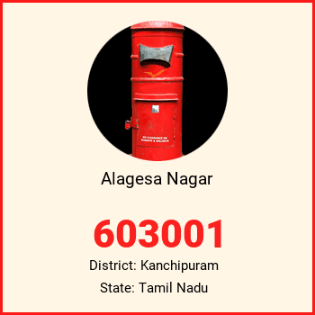 Alagesa Nagar pin code, district Kanchipuram in Tamil Nadu