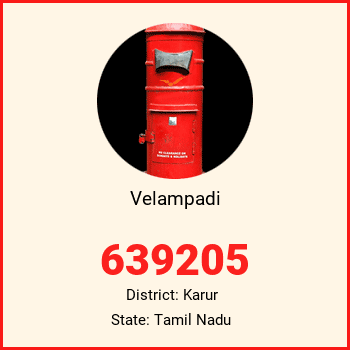 Velampadi pin code, district Karur in Tamil Nadu