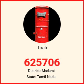 Tirali pin code, district Madurai in Tamil Nadu