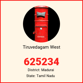 Tiruvedagam West pin code, district Madurai in Tamil Nadu
