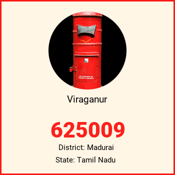 Viraganur pin code, district Madurai in Tamil Nadu