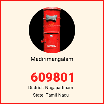 Madirimangalam pin code, district Nagapattinam in Tamil Nadu