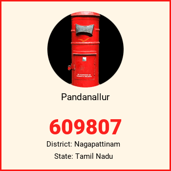 Pandanallur pin code, district Nagapattinam in Tamil Nadu