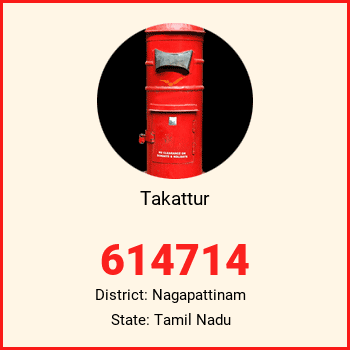 Takattur pin code, district Nagapattinam in Tamil Nadu