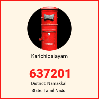 Karichipalayam pin code, district Namakkal in Tamil Nadu