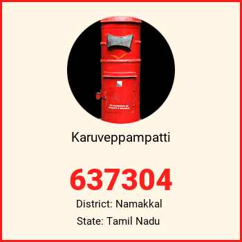 Karuveppampatti pin code, district Namakkal in Tamil Nadu