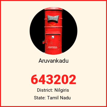 Aruvankadu pin code, district Nilgiris in Tamil Nadu