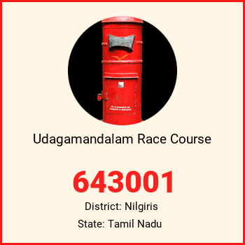 Udagamandalam Race Course pin code, district Nilgiris in Tamil Nadu
